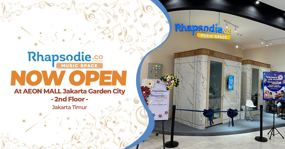 RHAPSODIE.CO MUSIC SPACE, KINI HADIR DI AEON JAKARTA GARDEN CITY